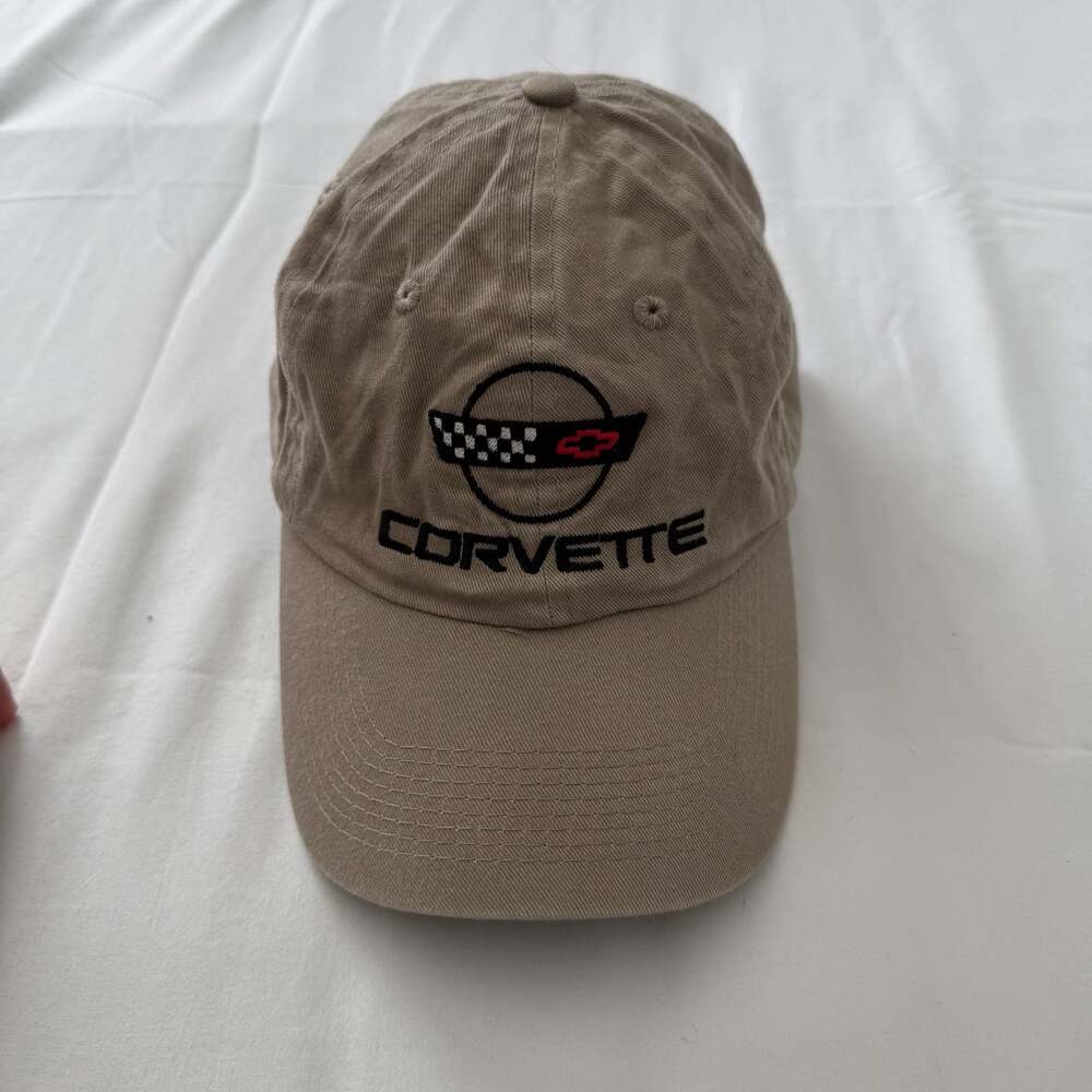 Norscot Corvette C4 Logo Tan Khaki Baseball Hat